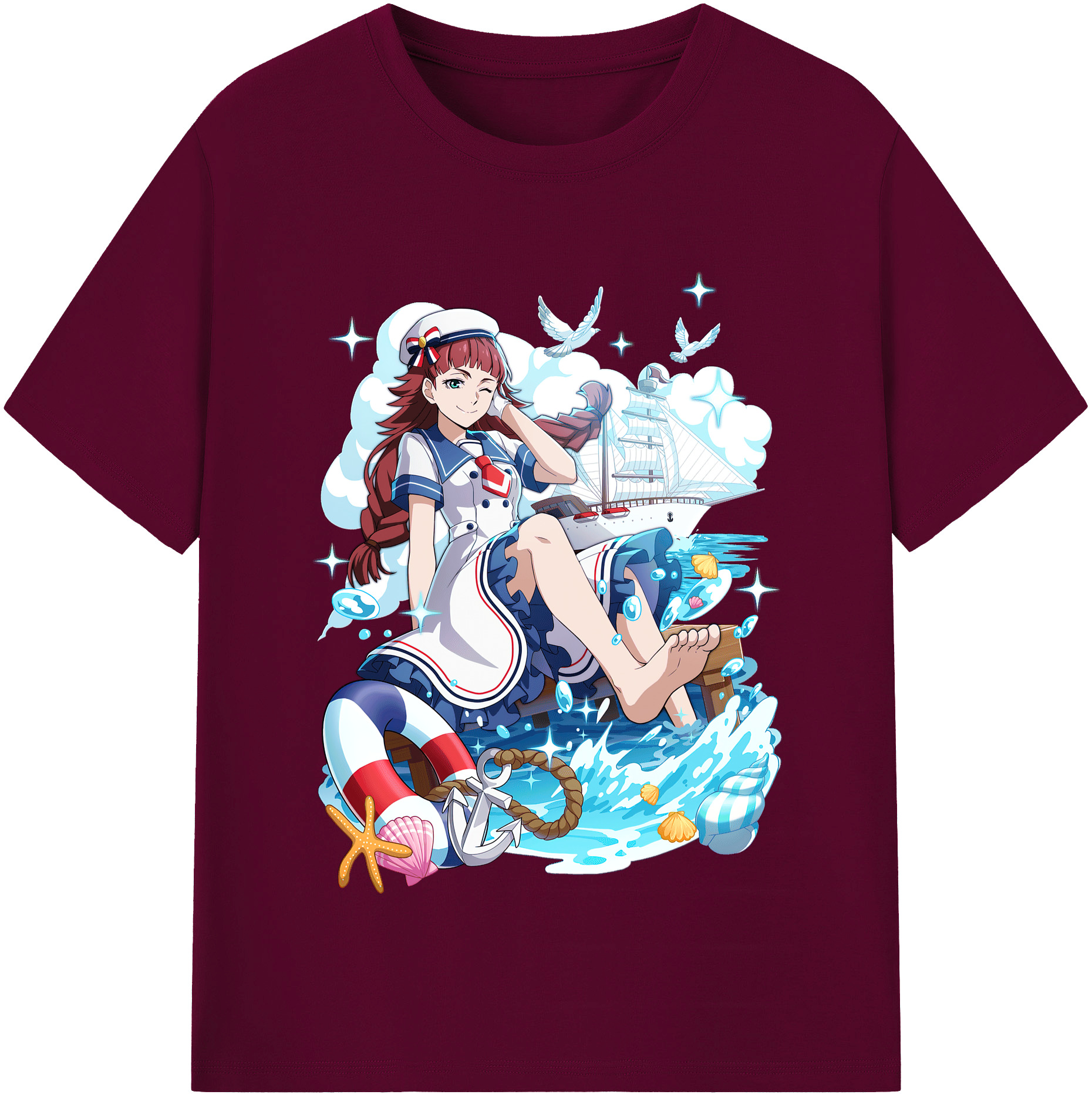 （画像用） 文豪ストレイドッグス Bungo Stray Dogs レディースカジュアルプリントTシャツ（綿100％）